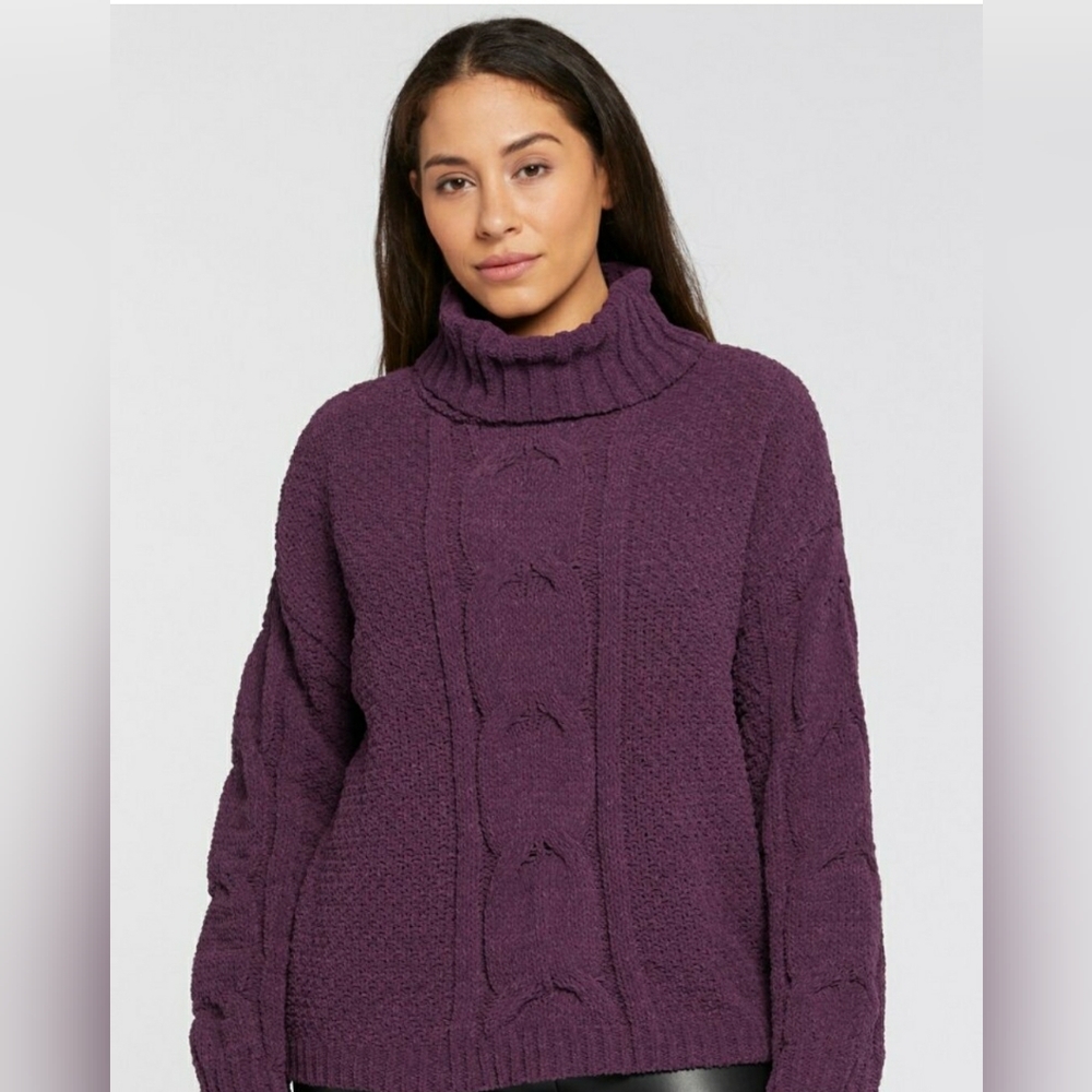 NWT Seven7Jeans Cable Knit Cowl Neck Sweater